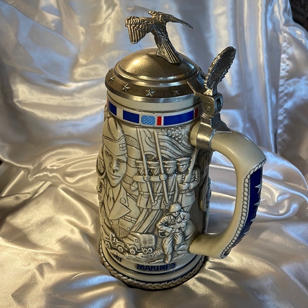 Tribute to The American Servicemen Avon Collectible Stein